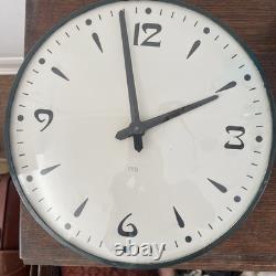 Vintage 32cm ITR Wall Clock Retro Mid Century Style Industrial Vintage