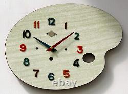 Vintage 33cm Jura Wall Clock French Formica Retro Mid Century Style Atomic