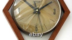 Vintage 42cm Timemaster Wall Clock Retro Wooden Mid Century Style Kitchen Gift