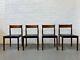 Vintage 4 X Poul Volther For Frem Rojle Dining Chairs. Danish Retro Hans Olsen