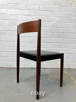 Vintage 4 x Poul Volther For Frem Rojle Dining Chairs. Danish Retro Hans Olsen