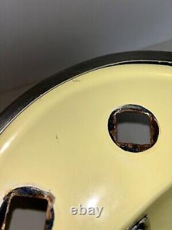 Vintage 50's 60's Retro sink Stainless Steel Boat Under counter Retro Round