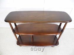 Vintage 50s Ercol baby Giraffe Room Divider Trolley Bookcase Elm
