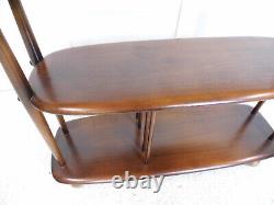 Vintage 50s Ercol baby Giraffe Room Divider Trolley Bookcase Elm
