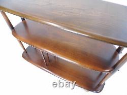 Vintage 50s Ercol baby Giraffe Room Divider Trolley Bookcase Elm