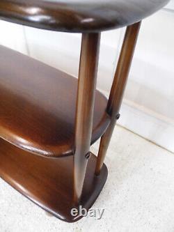 Vintage 50s Ercol baby Giraffe Room Divider Trolley Bookcase Elm