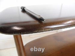Vintage 50s Ercol baby Giraffe Room Divider Trolley Bookcase Elm