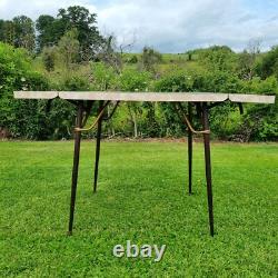 Vintage 60's Brown Formica Wood Dropleaf Kitchen Dining Table Mid-Century Retro Vintage 60's Brown Formica Wood Dropleaf Kitchen Dining Table Mid-Century Retro