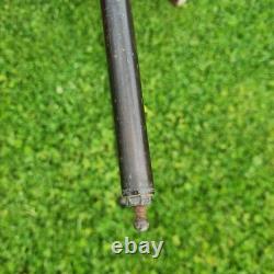 Vintage 60's Brown Formica Wood Dropleaf Kitchen Dining Table Mid-Century Retro