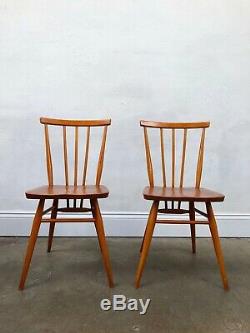 Vintage 60's Ercol 2 x 391 Dining Chairs. Retro Danish. DELIVERY