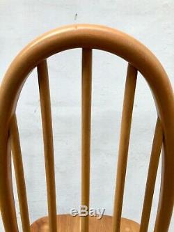 Vintage 60's Ercol 4 x Blonde Windor Dining Chairs. Retro Danish. DELIVERY