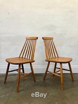Vintage 60's Farstrup 6 x Teak Stick Back Danish Dining Chairs. Retro. DELIVERY