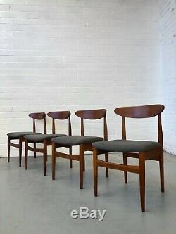 Vintage 60s Younger Teak Danish Dining Chairs. Hans Olsen Wegner G Plan Retro