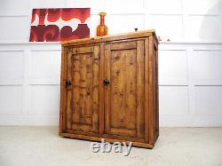 Vintage Antique Reclaimed Pine Kitchen Cupboard Storage unique Drinks Cabinet