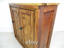 Vintage Antique Reclaimed Pine Kitchen Cupboard Storage unique Drinks Cabinet