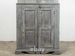 Vintage Antique Worn Paint Kitchen Housekeepers Cupboard MILL-804