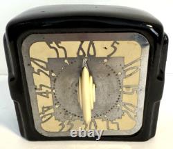 Vintage Art Deco Ceramic Working Kitchen Timer Black, Retro, Hollywood Regency