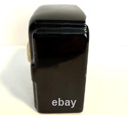 Vintage Art Deco Ceramic Working Kitchen Timer Black, Retro, Hollywood Regency