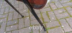 Vintage Arvin Retro Funky Drop Leaf Geometric Formica Metal Kitchen Dining Table