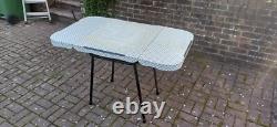 Vintage Arvin Retro Funky Drop Leaf Geometric Formica Metal Kitchen Dining Table
