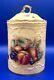 Vintage Aynsley Lidded Cookie Or Sweet Jar In Gold Orchard Design, 18cm