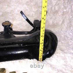 Vintage BLACK Kitchen Balance Retro Scales LIBRASCO LIBRA & 7 BRASS BELL Weights