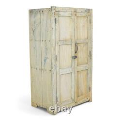Vintage Bleached Indian Kitchen Bathroom Housekeepers Cupboard Cabinet