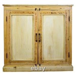 Vintage Bleached Rustic Kitchen Bathroom Cupboard Cabinet