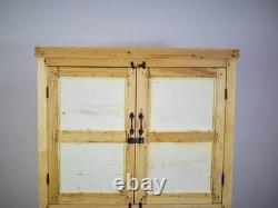 Vintage Bleached Rustic Kitchen Cupboard Cabinet