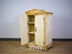 Vintage Bleached Rustic Kitchen Cupboard Cabinet