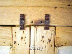Vintage Bleached Rustic Kitchen Cupboard Cabinet