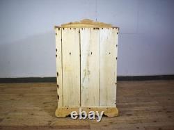 Vintage Bleached Rustic Kitchen Cupboard Cabinet