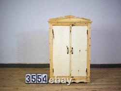 Vintage Bleached Rustic Kitchen Cupboard Cabinet