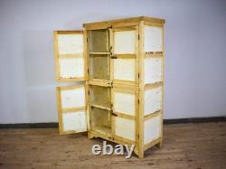 Vintage Bleached Rustic Kitchen Cupboard Cabinet