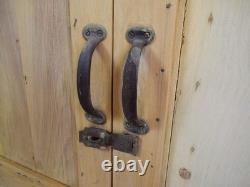 Vintage Bleached Rustic Kitchen Housekeepers Cupboard Cabinet Storage