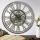 Vintage Bronze 60cm Large Wall Clock With Moving Gears Home Decor, Unique Desi