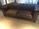 Vintage Brown Leather Chesterfield Sofa 3 Seater From Graham And Green