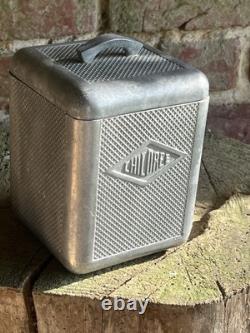 Vintage Brutalist French Moulux Chicoree Aluminium Canister Not Coffee Grinder