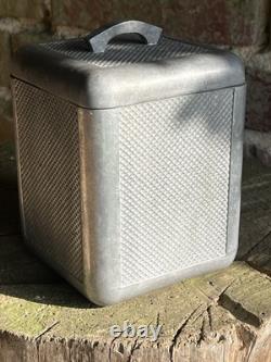 Vintage Brutalist French Moulux Chicoree Aluminium Canister Not Coffee Grinder