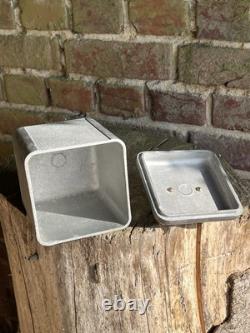 Vintage Brutalist French Moulux Chicoree Aluminium Canister Not Coffee Grinder