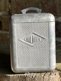 Vintage Brutalist French Moulux Chicoree Aluminium Canister Not Coffee Grinder