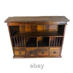 Vintage Cabinet Drawer Spice Mail Box Apothecary Wall Hanging or Standing