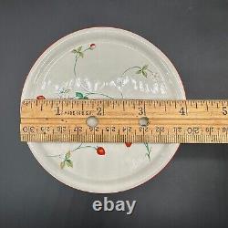 Vintage Canister Set 1980s Epoch Korea Ceramic Strawberry Cottage Kitchen Decor