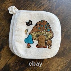 Vintage Cannon Mushroom Potholders Set of 4 Made in USA Retro Kitchen Decor