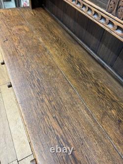 Vintage Carved Oak Dresser Sideboard Cabinet / Welsh Dresser Kitchen