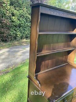 Vintage Carved Oak Welsh Dresser Sideboard Country House Kitchen Larder Hallway