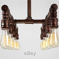 Vintage Chandelier Water Pipe Large Pendant Lighting Kitchen LED Ceiling Lights