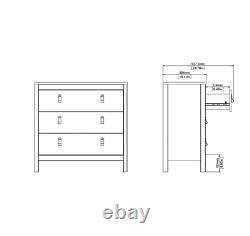 Vintage Chest of Drawers Retro Cabinet Unit Modern Bedroom Storage Sideboard