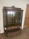 Vintage China Display Cabinet Shelved Bookcase Cupboard (with Key)