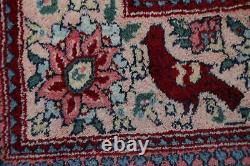 Vintage Collectible Animal Pictorial Agra Oriental Area Rug Hand-made Wool 4'x8